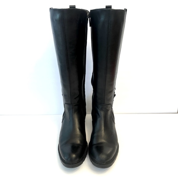 Blondo Varda black waterproof leather tall boots, size 7 - Picture 2 of 9